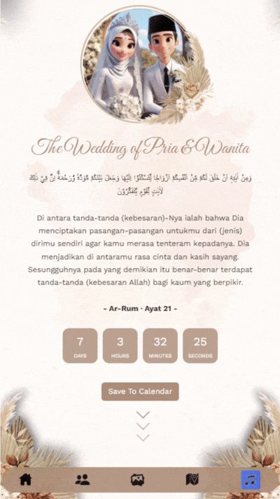 Detail undangan Seraya